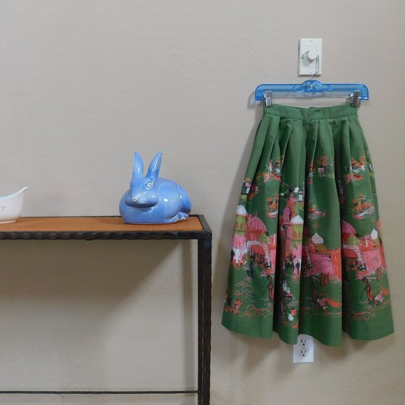 MCM Millworth Arabian Casbah 1950s midcentury novelty border print circle skirt - Picture 13 of 16